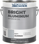 Bright Aluminum Exterior Oil Gallon